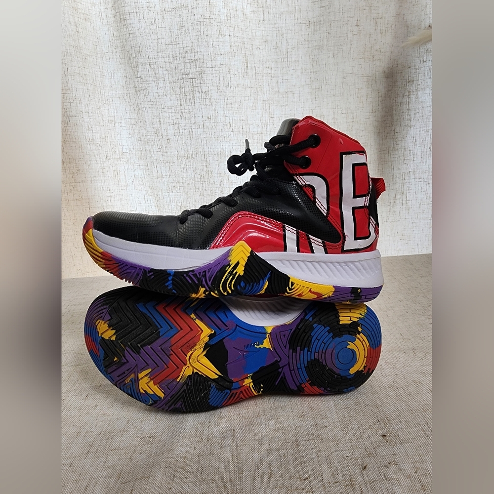 Colorful Kids High-Top Sneakers